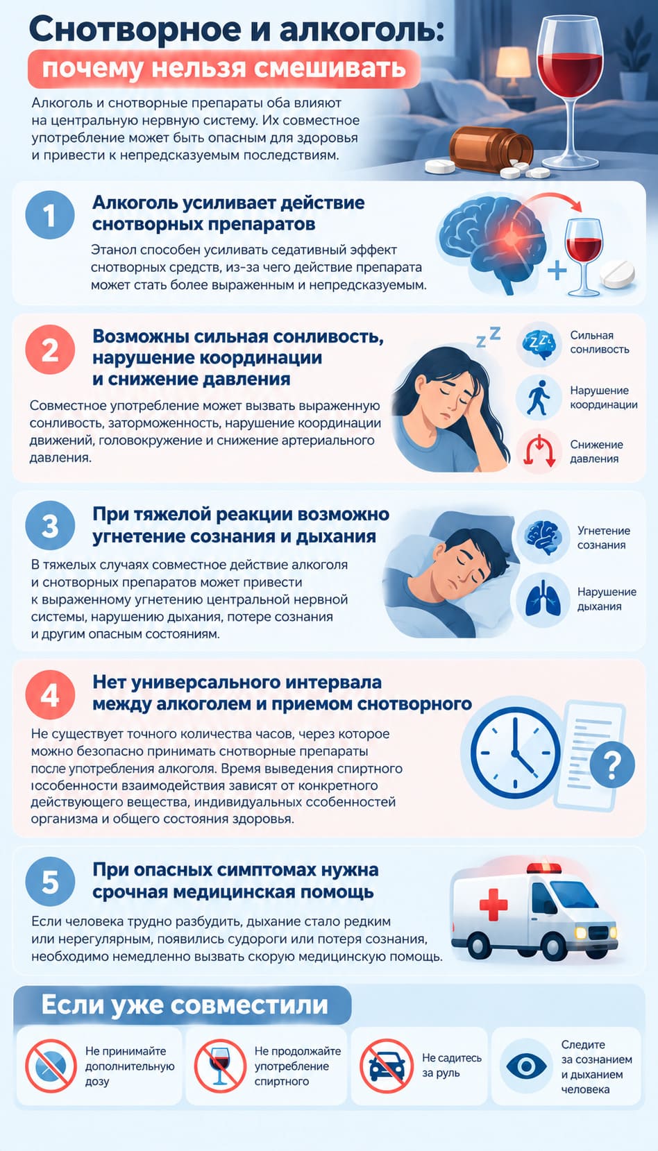 Снотворное и алкоголь